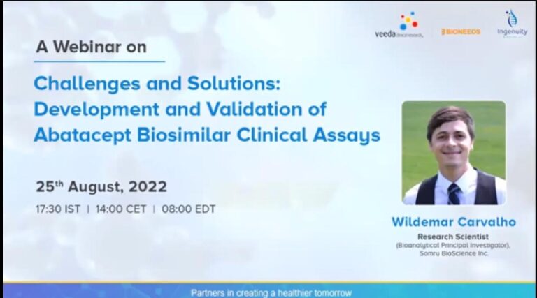 Webinar Challenges & Solutions: Development and Validation of Abatacept Biosimilar Clinical Assays